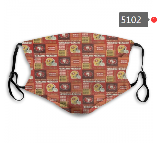 2020 NFL San Francisco 49ers #7 Dust mask with filter